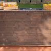 Bancone ferro e legno scuro