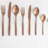 Posate Rame satinato